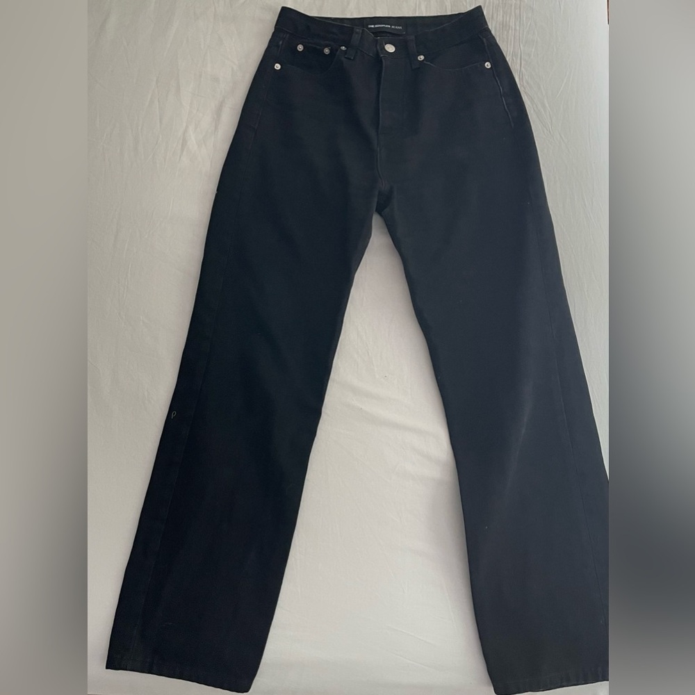 The Kooples Black Jeans with White Label